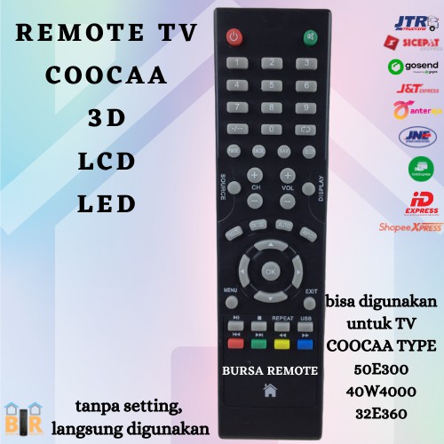 Remote COOCAA LCD LED 320E20W 32E21W pdk tanpa setting