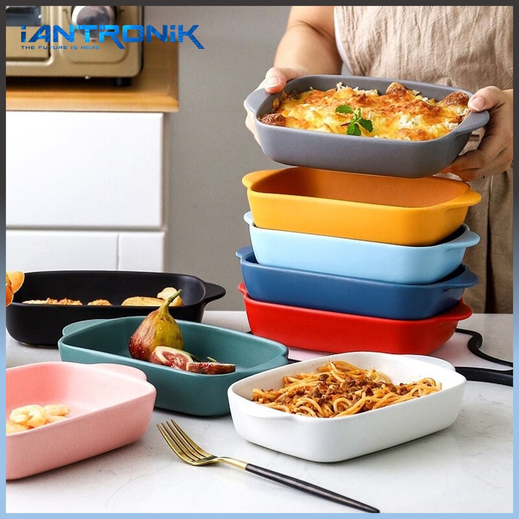 KIYOTE Ceramic Baking Tray Pan - Wadah Saji / Mangkuk Piring Keramik