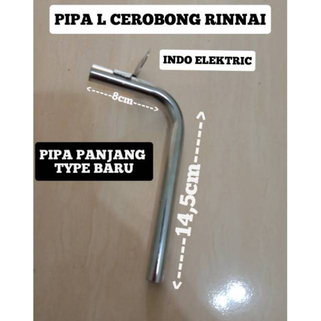 PIPA L CEROBONG KOMPOR GAS RINNAI RYPE BARU