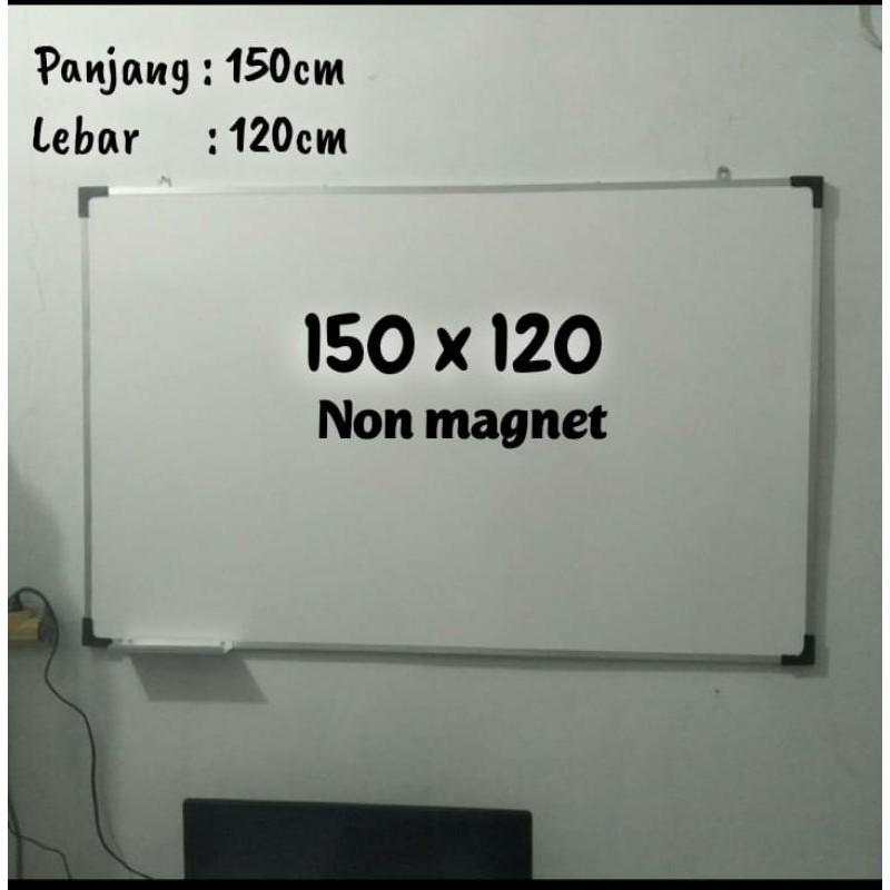

whiteboard non magnet 150 x 120 murah 120 x 150