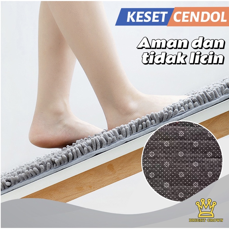 Keset Cendol Microfiber AntiSlip UK 35X55CM PREMIUM 10 Warna