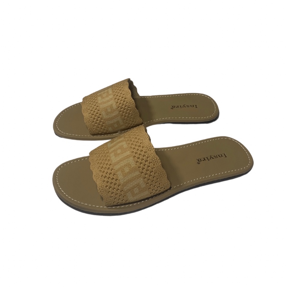 Insyira - Sandal Wanita Amena / Sandal Selop Wanita Non Slip / Sandal Rajut Import