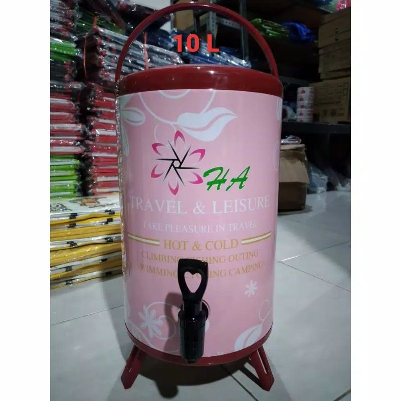MILK TEA BUCKET WATER JUG MERK HA 10L