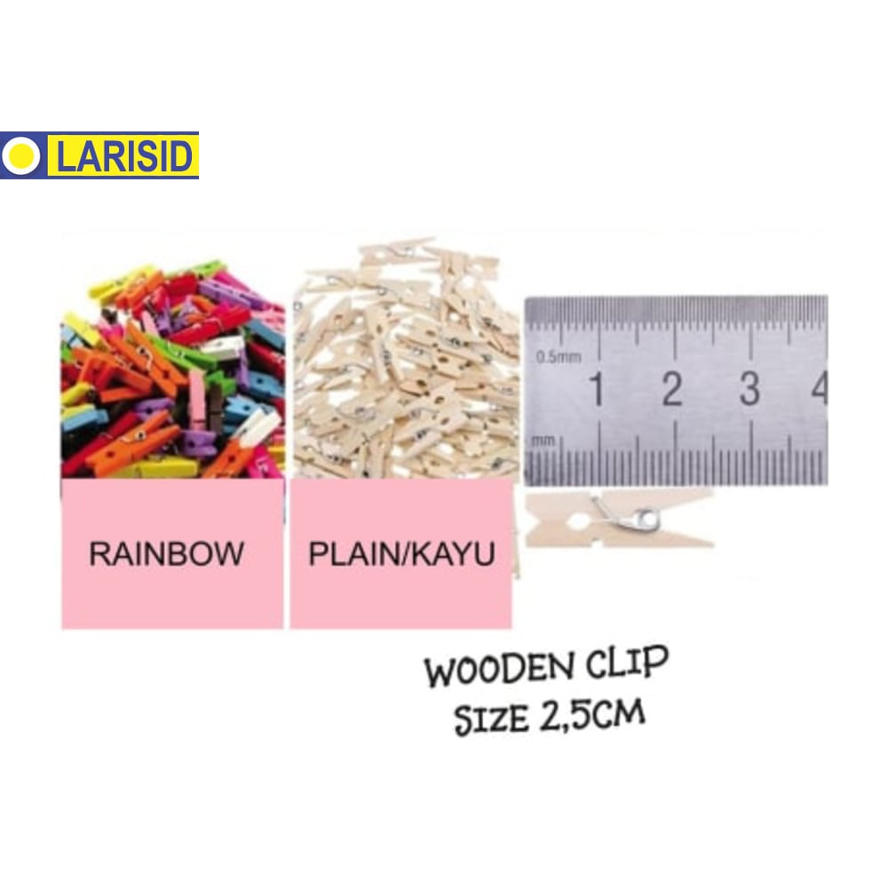 WOODEN CLIP SIZE 2,5CM 1 PCS