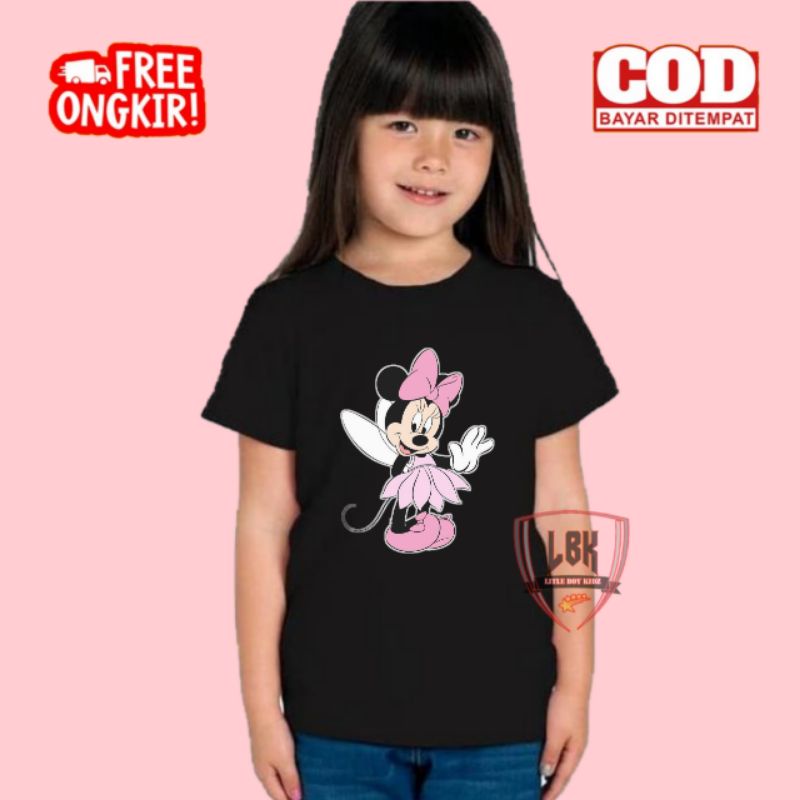 KAOS ANAK GAMBAR MINNIE MOUSE/ BAJU ANAK GAMBAR MINNIE MOUSE / BAJU KAOS ANAK GAMBAR MINNIE MOUSE TE