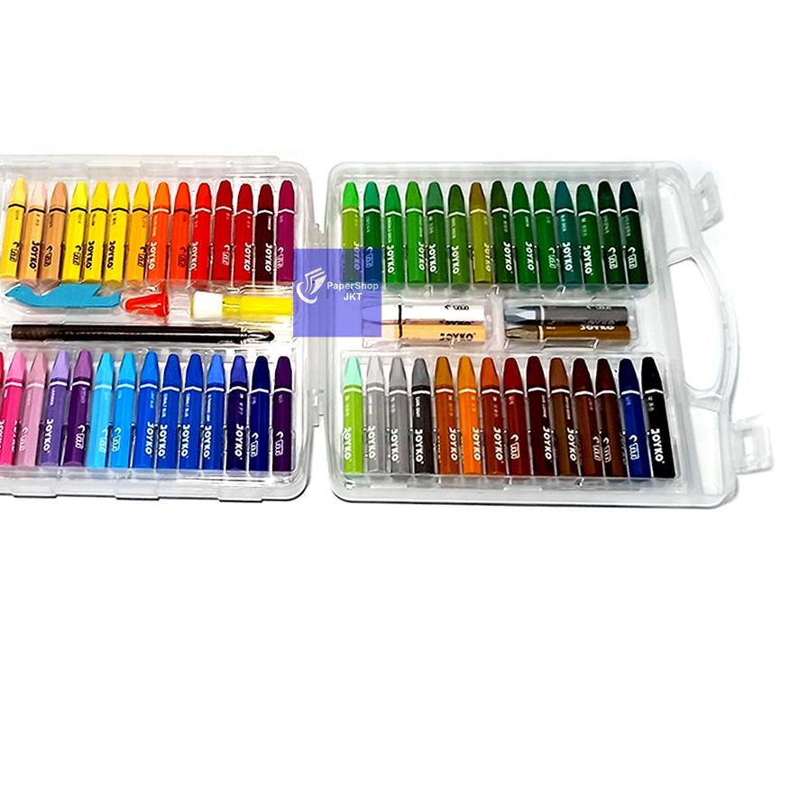 

JU7✺ JOYKO - Krayon Minyak 55 Warna - Crayon 55 Colors Oil Pastels - Set Barang Bagus