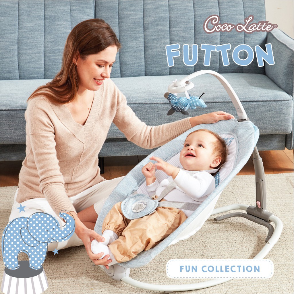 Boucer Bayi Baby Cocolatte Weeler Futton Fold Up Rocker