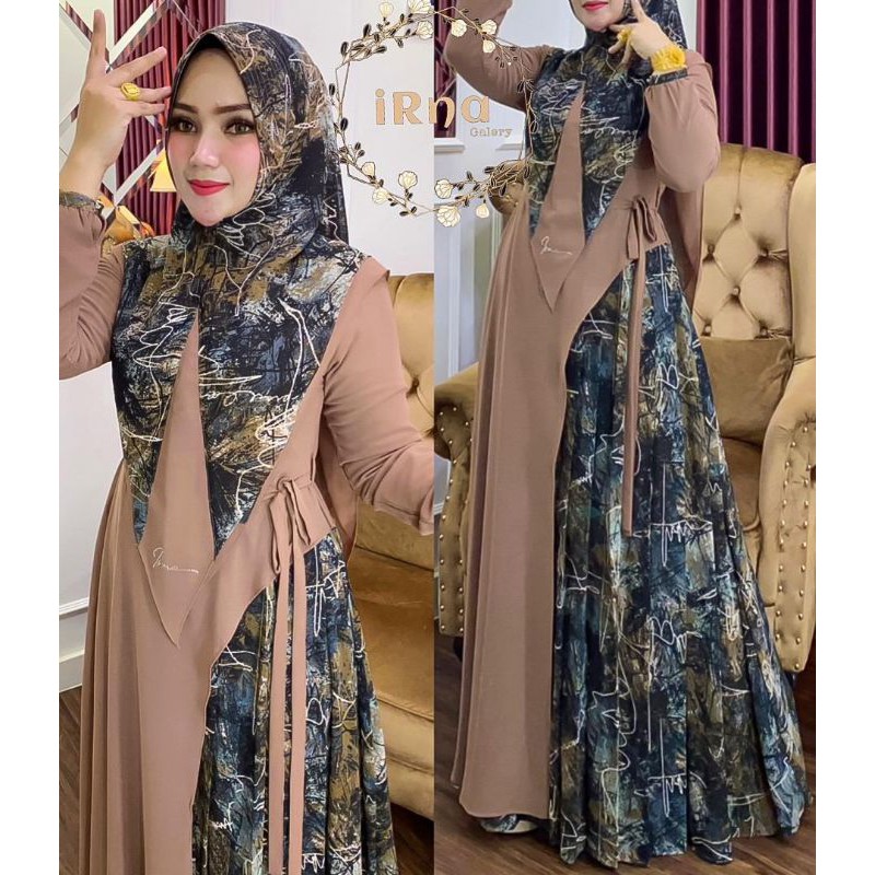 gamis set syar'i syari Pesona Syari ORI original by iRna Gallery Irna galery
