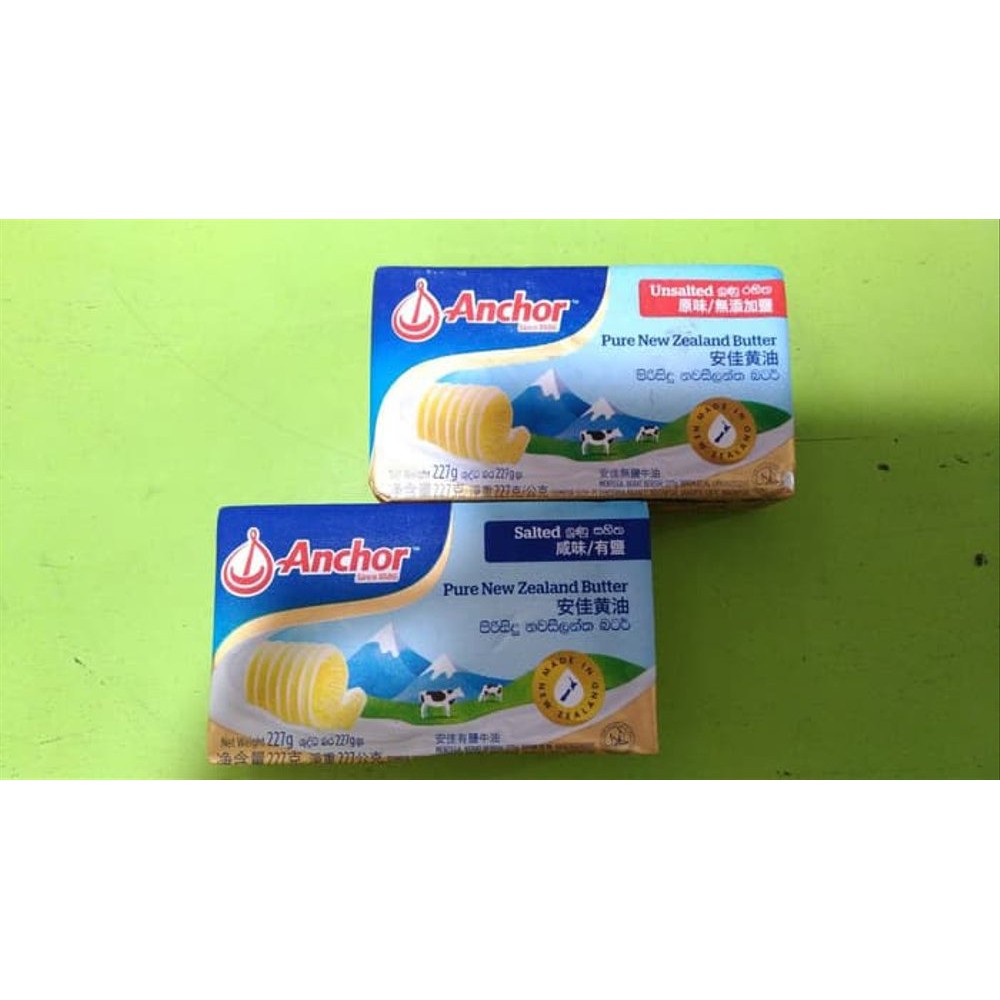 Anchor Butter Salted Unsalted  227gr MPASI Butter Anchor