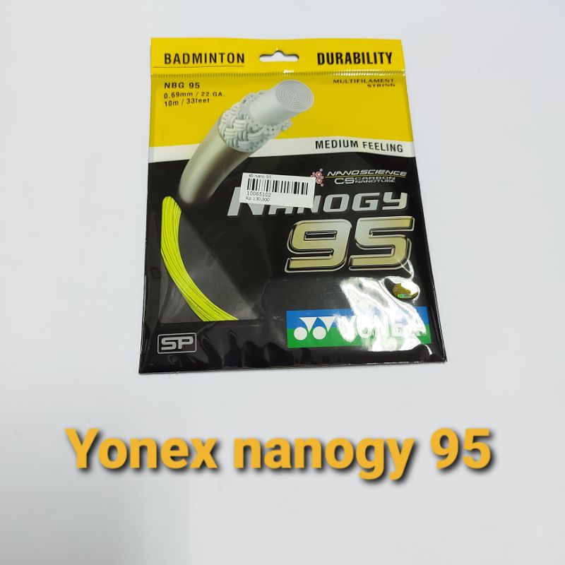 nanogy 95 senar badminton yonex original / senar raket yonex