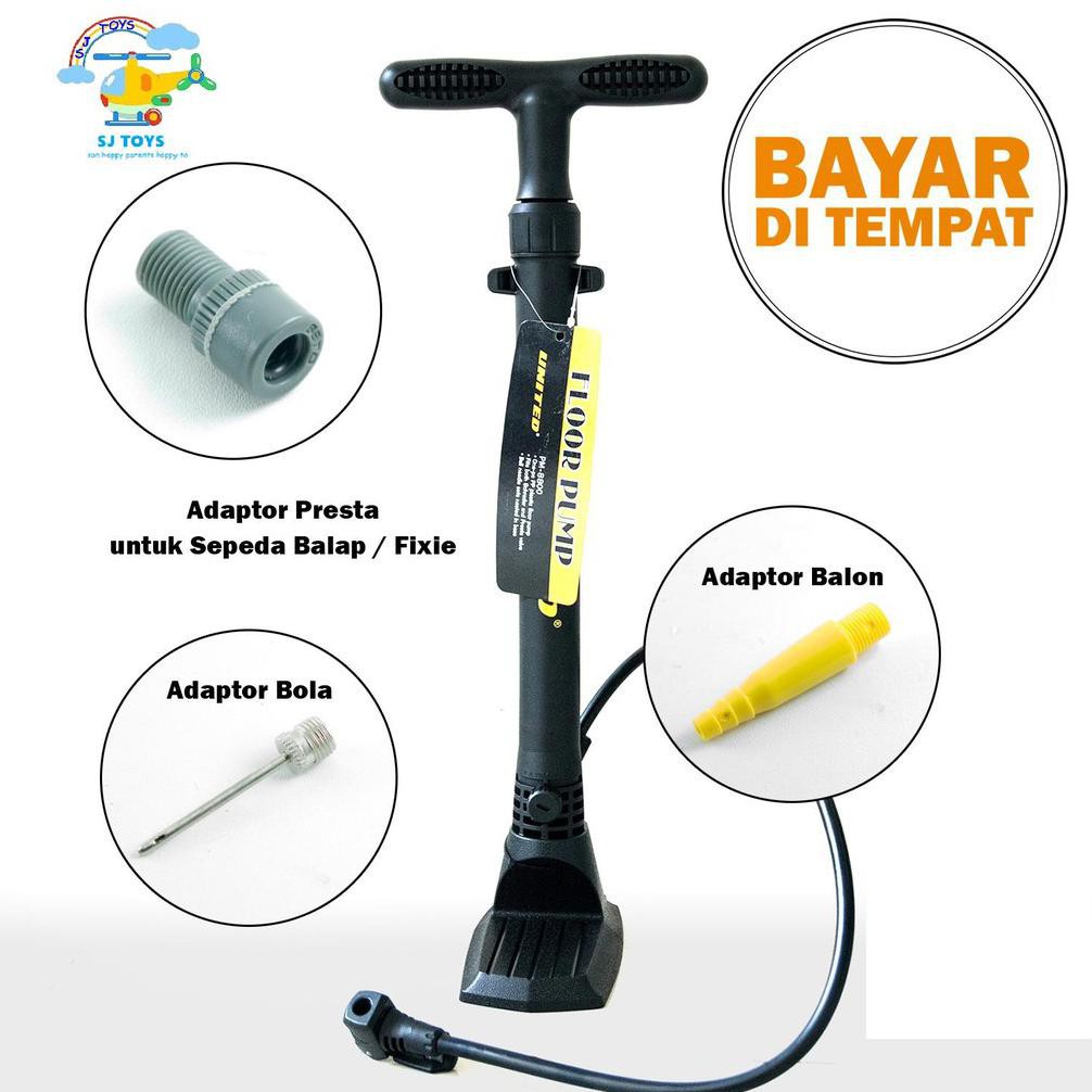 TERLARIS READYYY Floor Pump Pompa Sepeda United PM 8800 PM-8800 PM8800 Pompa Ban