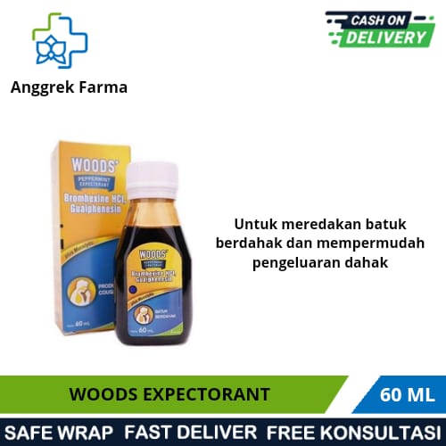 WOODS EXPECTORANT 60 ML/OBAT BATUK BERDAHAK/OBAT BATUK DEWASA/OBAT BATUK PENGENCER DAHAK