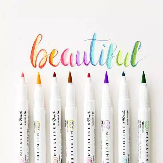 

ZEBRA Mildliner BRUSH Pen Marker (WFT8) - Double Ended Highlighte