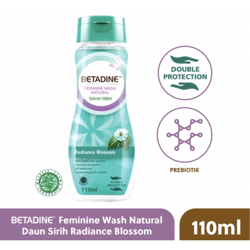 Betadine feminine wash natural 110 ml ( antiseptik sirih area kewanitaan )