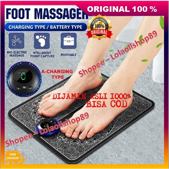 Tikar Pijat Kaki Listrik Pijat Kaki EMS Pad Mat Alat Pijat Kaki Akupuntur Kaki Elektrik Recharge 100