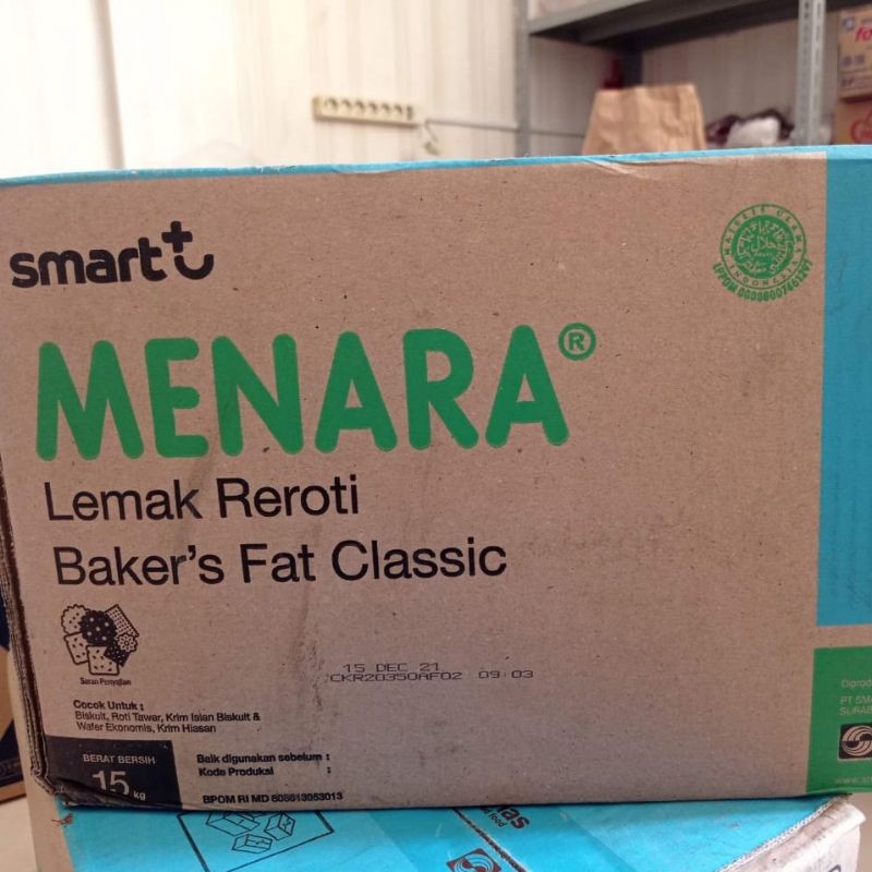 Menara Shortening 15kg Grab Gojek Only / Mentega Putih 15kg / Bakers Fat Termurah Terlaris
