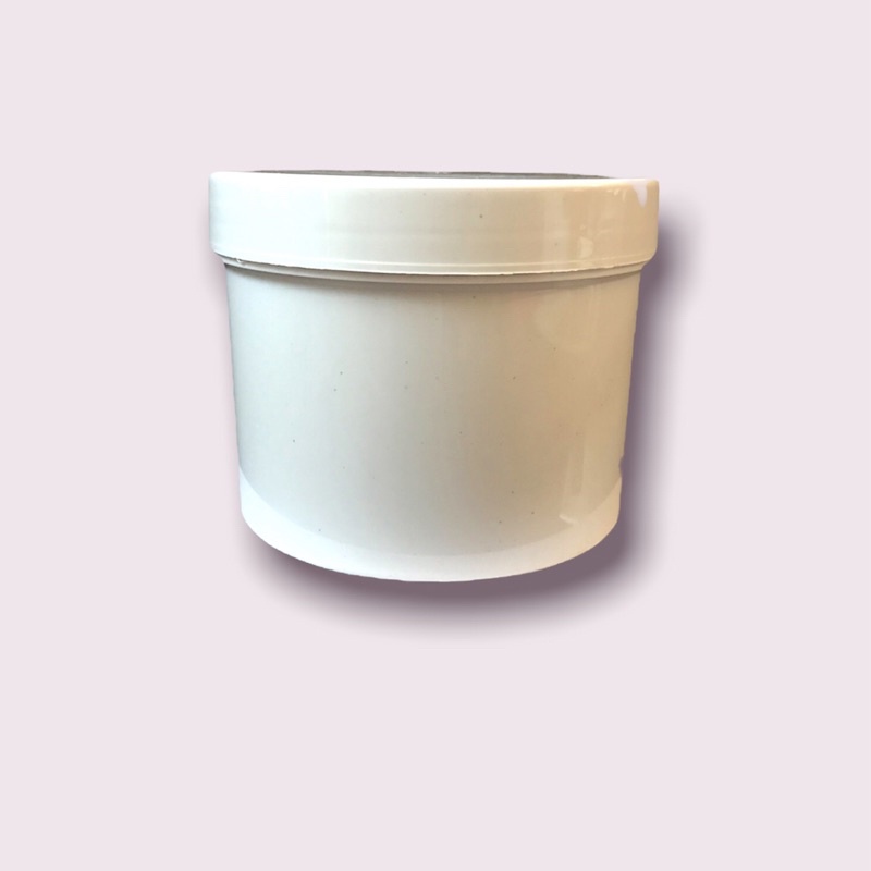 200pc Pot lulur 500gr putih licin