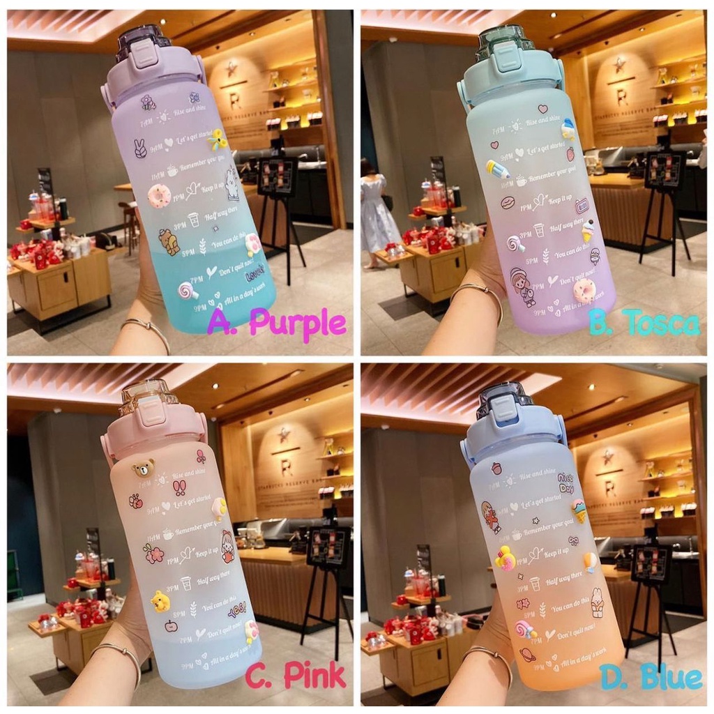 PO BOTOL TRITAN 2L / BOTOL MOTIVASI 2L / BOTOL MINUM IMPORT MURAH
