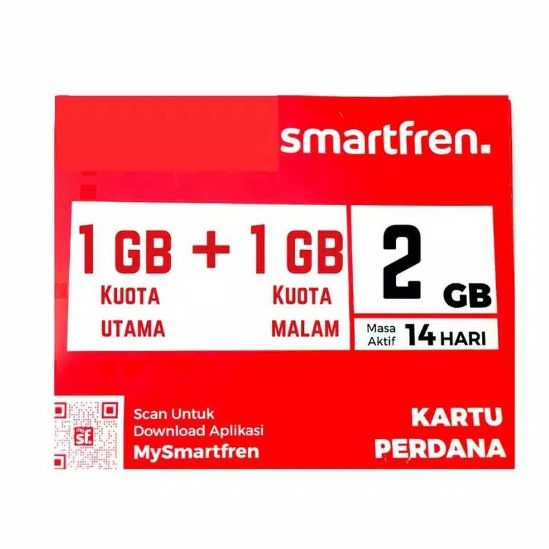 Kartu Perdana Smartfren Cocktail 2GB 14 Hari