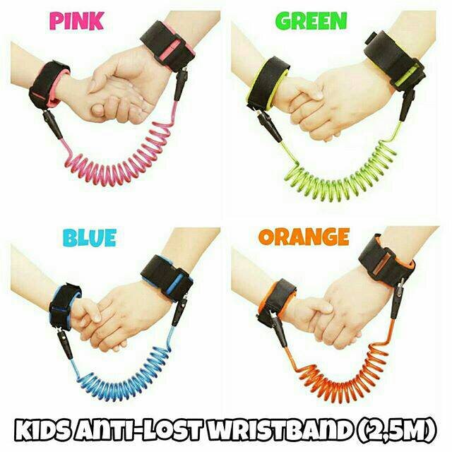 Kids Anti-Lost Wristband 2,5m / Child safety wrist band