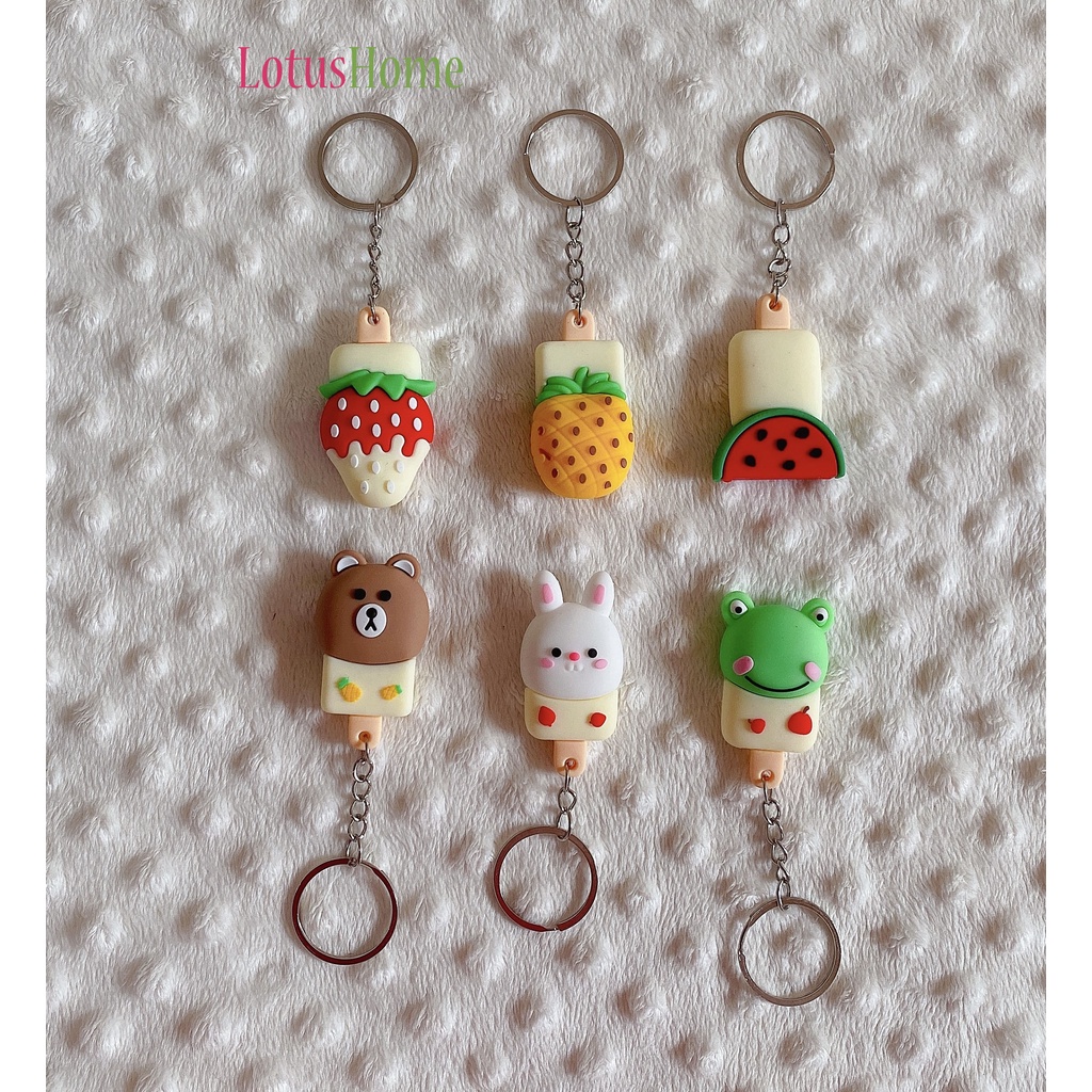 GANTUNGAN KUNCI KARAKTER LUCU KOREA MURAH KOLEKSI KADO HADIAH ULANG TAHUN ANAK