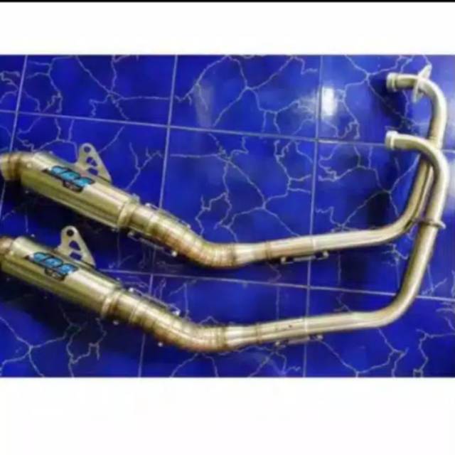 Knalpot DOS leher kolong bawah KLX, CRF, DTREX