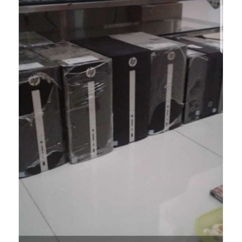 pc gamer hp corei3 plus monitor 19 inci