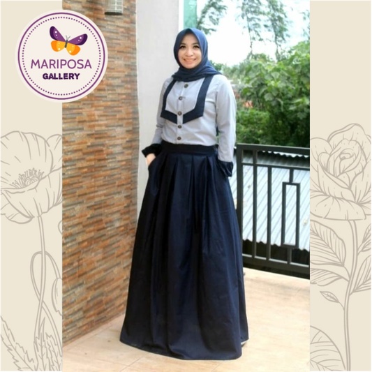 DEURA Busana Muslim Terbaru / Dress Deura / Gamis Deura Original / Setelan Gamis Deura 213 Original