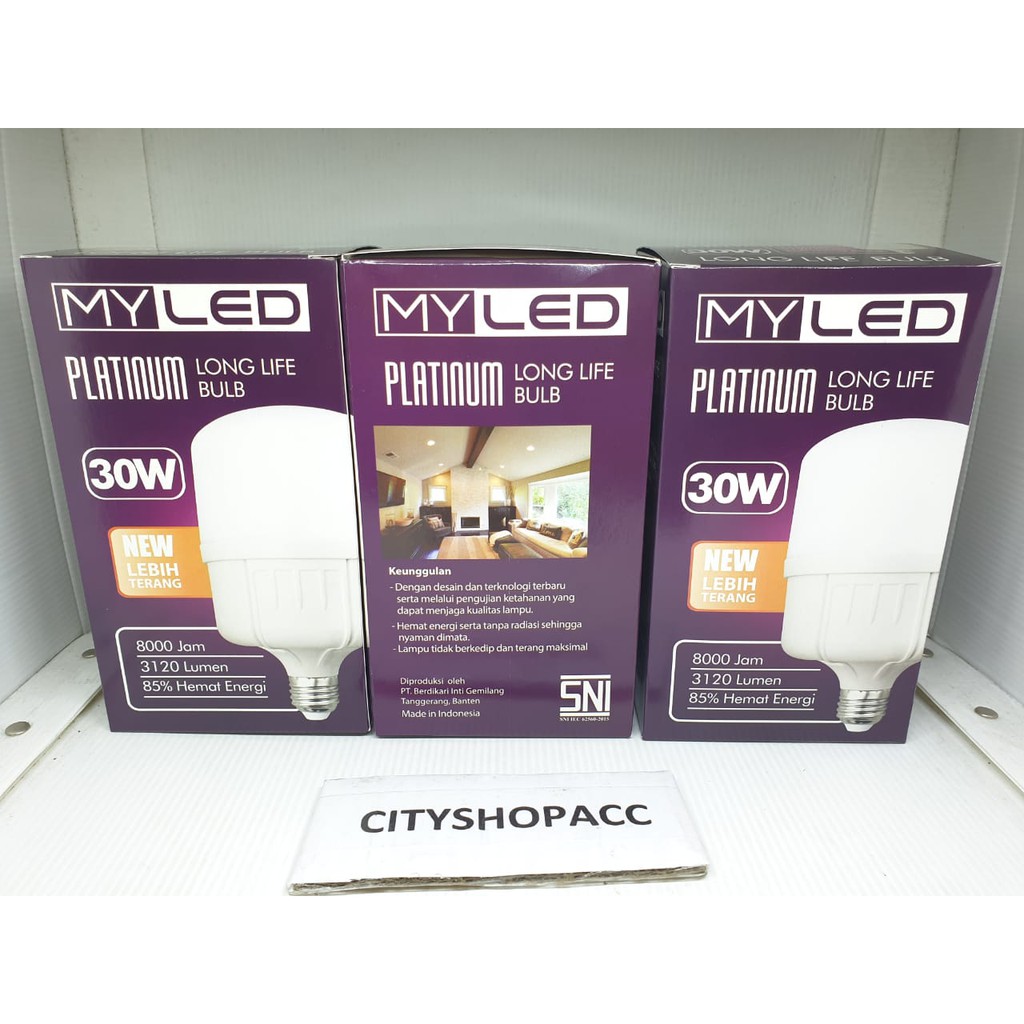 MyLED platinum 30w/30watt Lampu My LED Bulb daylight putih