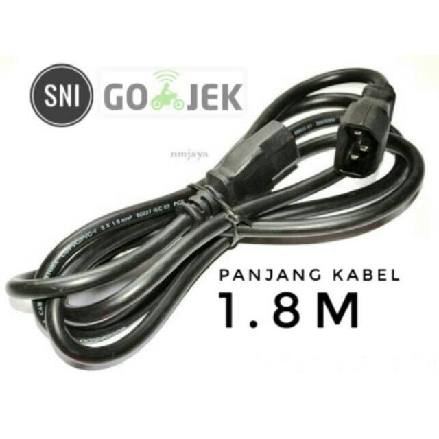 Kabel Power CPU Kabel Cord UPS core 3x1.5mm 1.8Meter SNI Best Quality