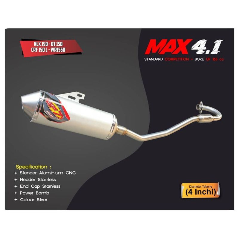 Knalpot GP7 MAX 4.1 Original - KLX / CRF/ WR155 / DIABLO 220x / 230