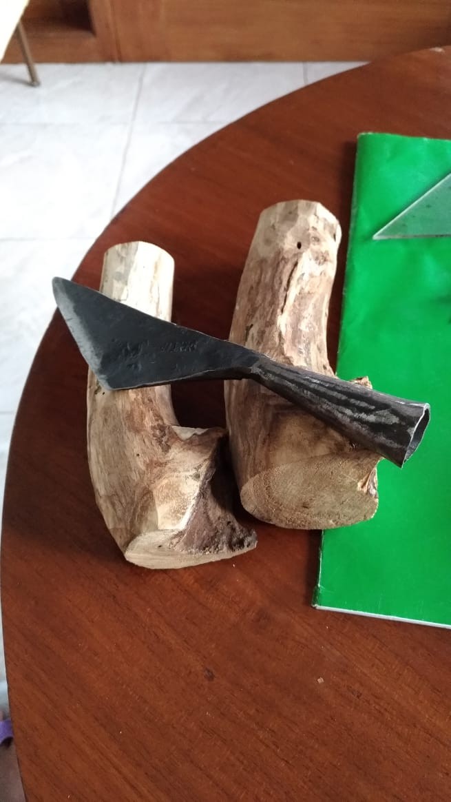 Pisau Pangot/pisau Raut Belah Bambu Dari Baja Per