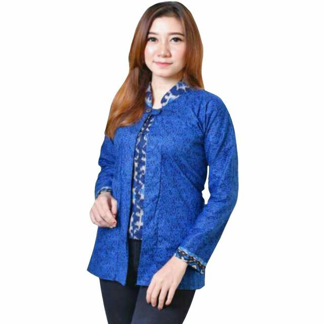 Couple batik Sarimbit Mega mendung biru