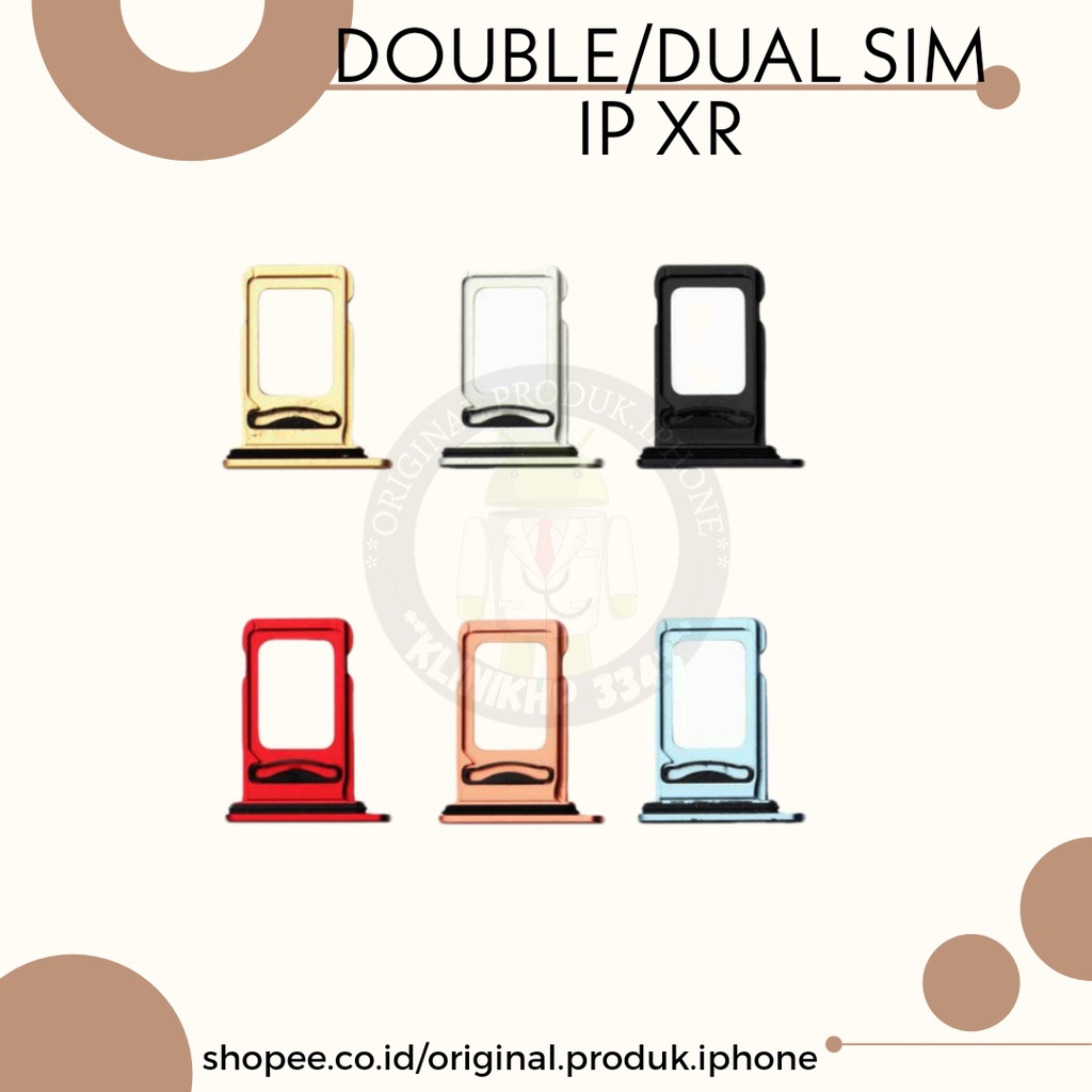 SIM TRAY XR DUAL SIM NEW ORIGINAL