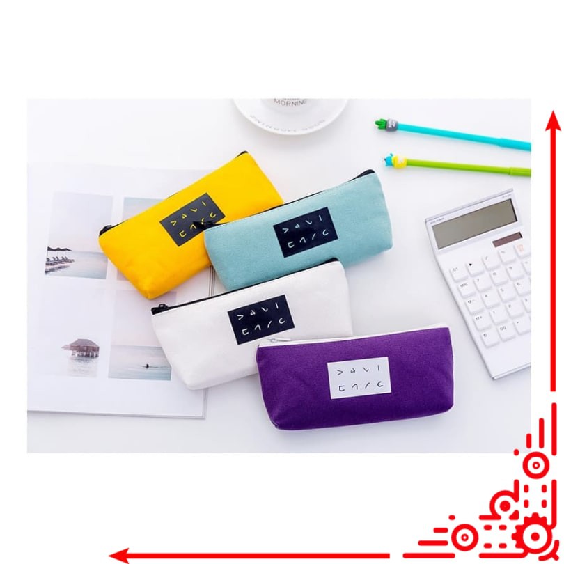

mj / TP0076 Tempat Pensil Japanese Solid Color / Tempat Kosmetik Pouch