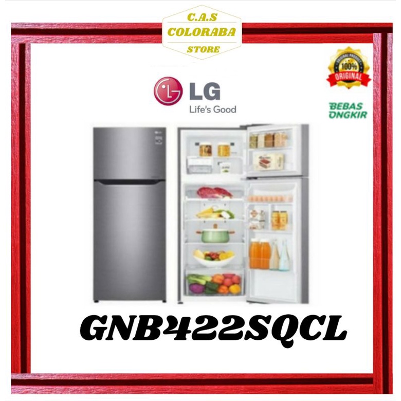 KULKAS LG GN-B422SQCL KULKAS 2 PINTU INVERTER GNB422SQCL GNB422 NEW