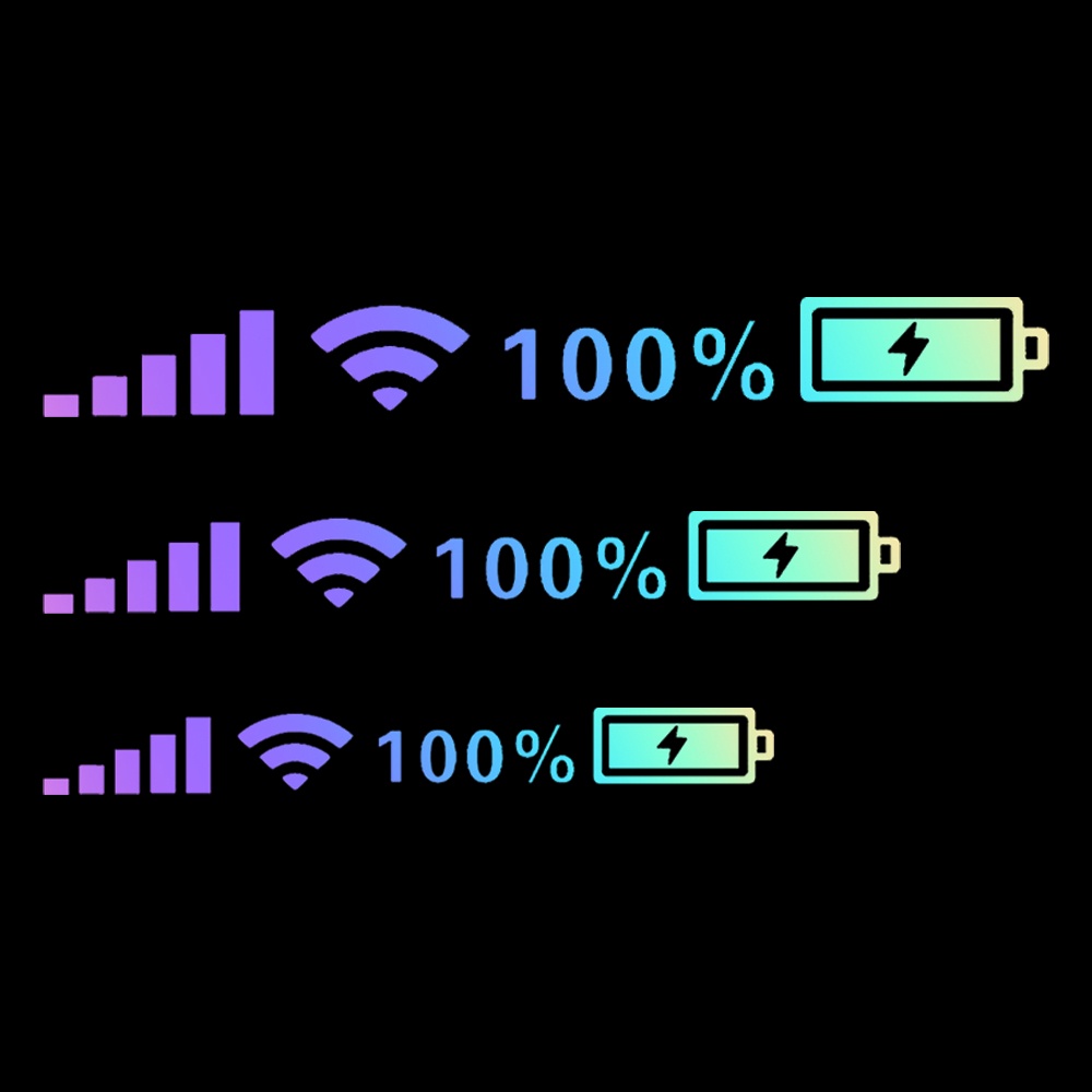 1pc Stiker Reflektif / Laser Sinyal WIFI Untuk Dekorasi Eksterior Mobil