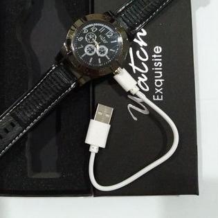 ✵ Jam Tangan Pria Analog Korek Elektrik USB Api ❄