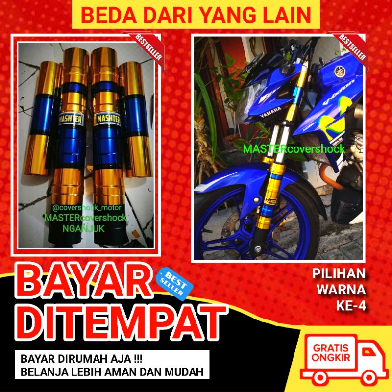 Master Cover Shock Sok Depan Vixion Cb150r Verza Satria Fu GL Scorpio Facelift Nva Nvl Z Old Fi New