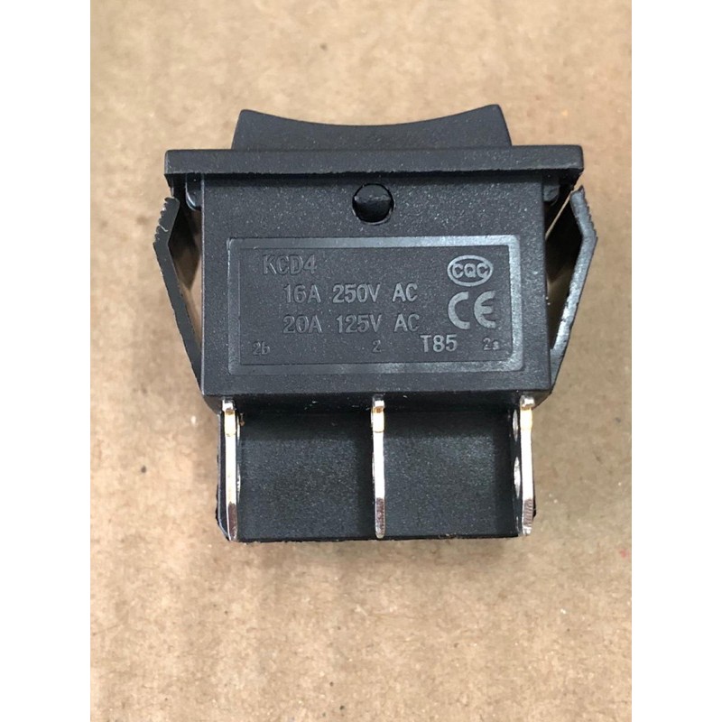 Saklar Rocker switch besar Hitam 6 pin / 6 kaki ON OFF ON 1