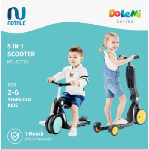 Notale Dolemi Series 5 in 1 Scooter Anak Sepeda Bebehoo Roda 3