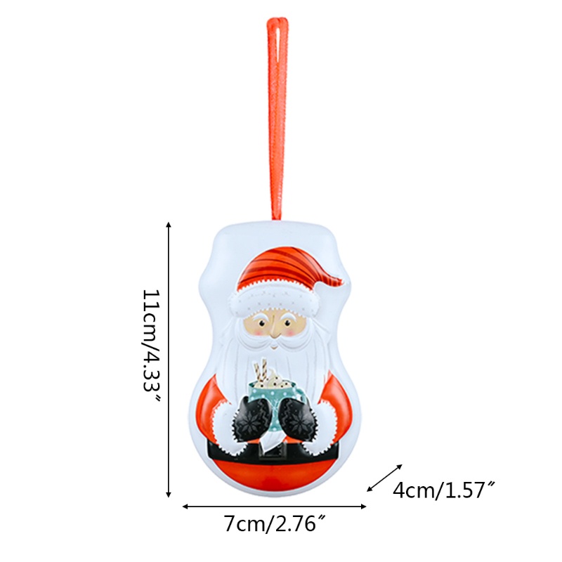 Toples Penyimpanan Permen Bentuk Labu Bahan Timah Untuk Pohon Natal