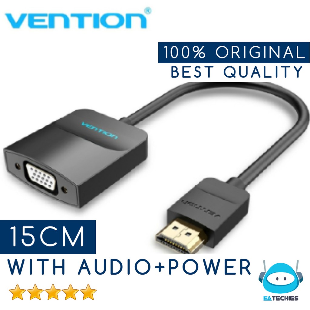 Vention Converter HDMI To VGA With Audio Power Adapter Konverter Konektor