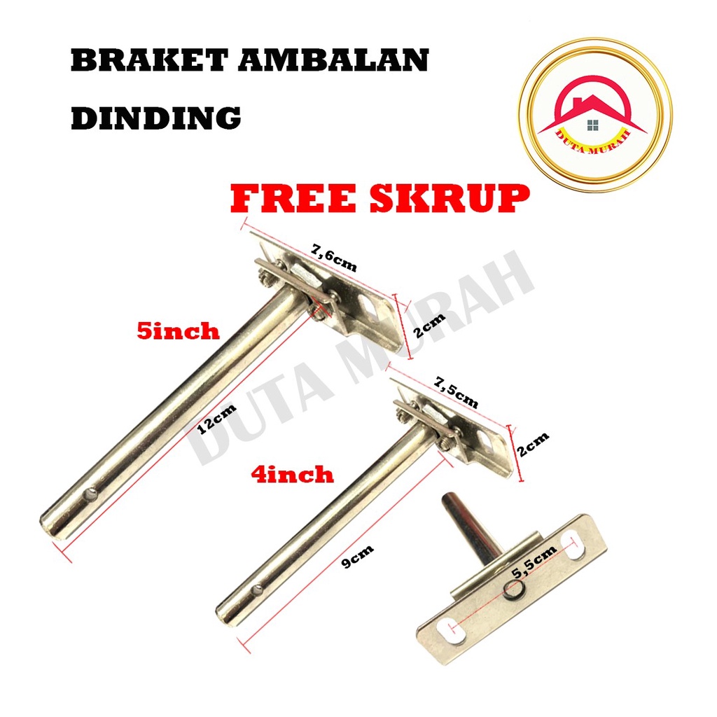 Jual Bracket Braket Ambalan Dinding Melayang Pcs Braket