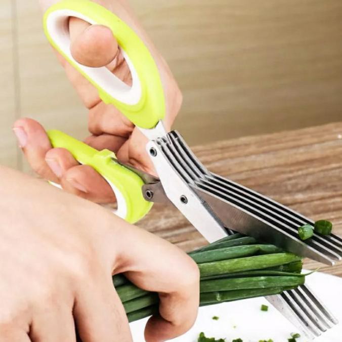 

Cuci Gudang Awal Tahun Gunting 5 Lapis Kitchen Scissors Gunting Daun Bawang Sayur Diskon
