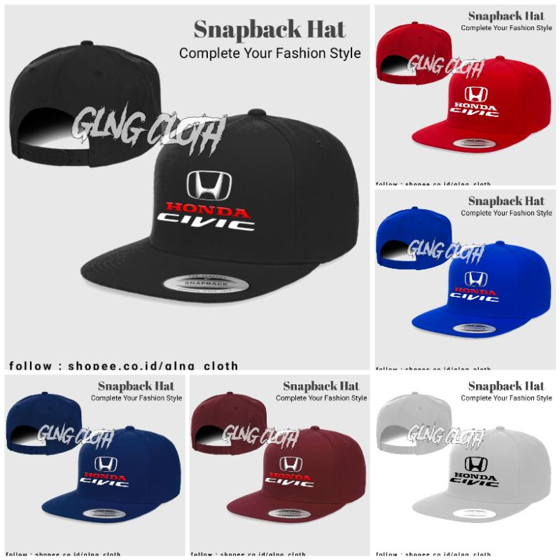 Topi HONDA CIVIC Snapback - Topi Honda Civic