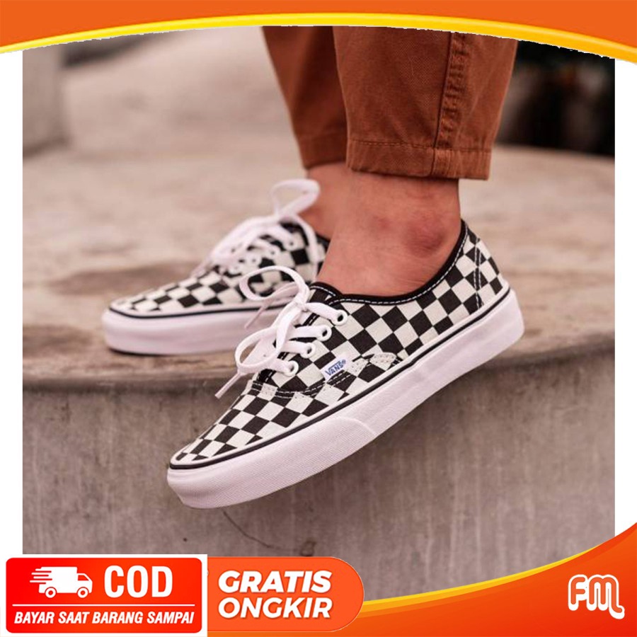 Sepatu Vans Authen Mix Checker Import  DT BNIB /  Urban Sneakers Skateboard