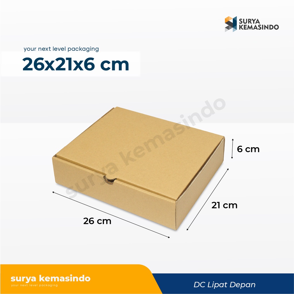 

Box 26x21x6 cm LD (Binder) Kardus/Karton/Polos/Pizza/hampers