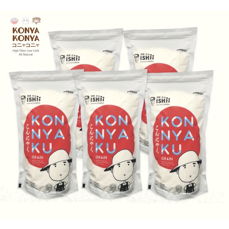 

Konnyaku Grain / Konnyaku Rice / Beras Konnyaku / Shirataki Rice / Beras Shirataki- 5kg