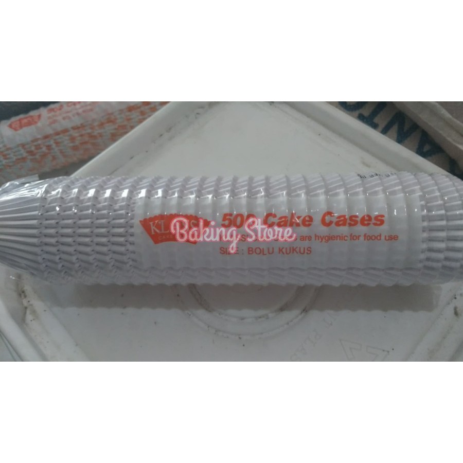 Cake Cake Cases – Kertas Kue Putih Polos Kukus isi 500